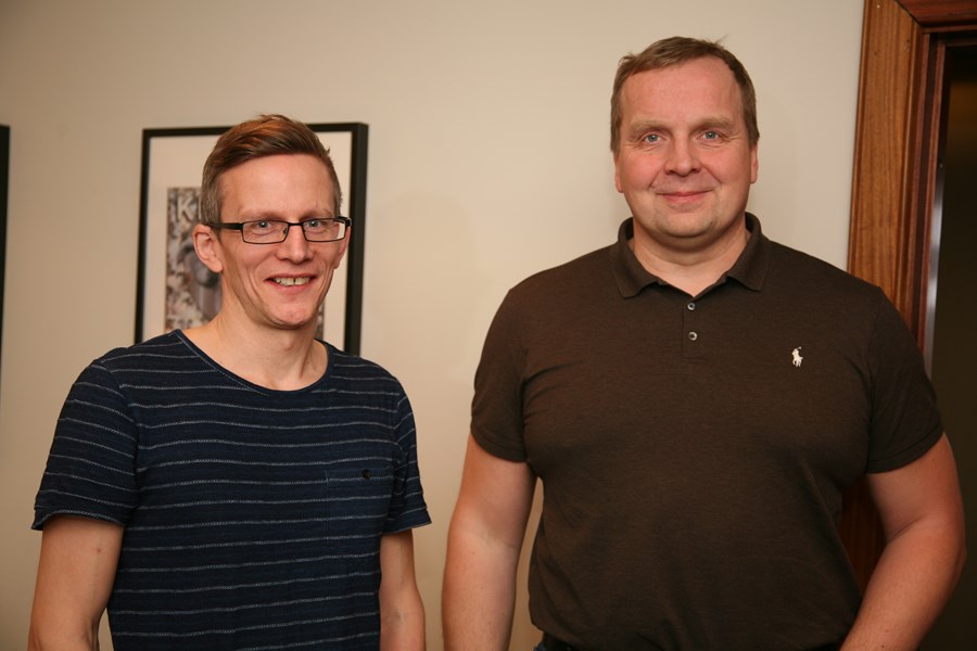 Sveinn Margeirsson ásamt Finnboga Magnússyni.