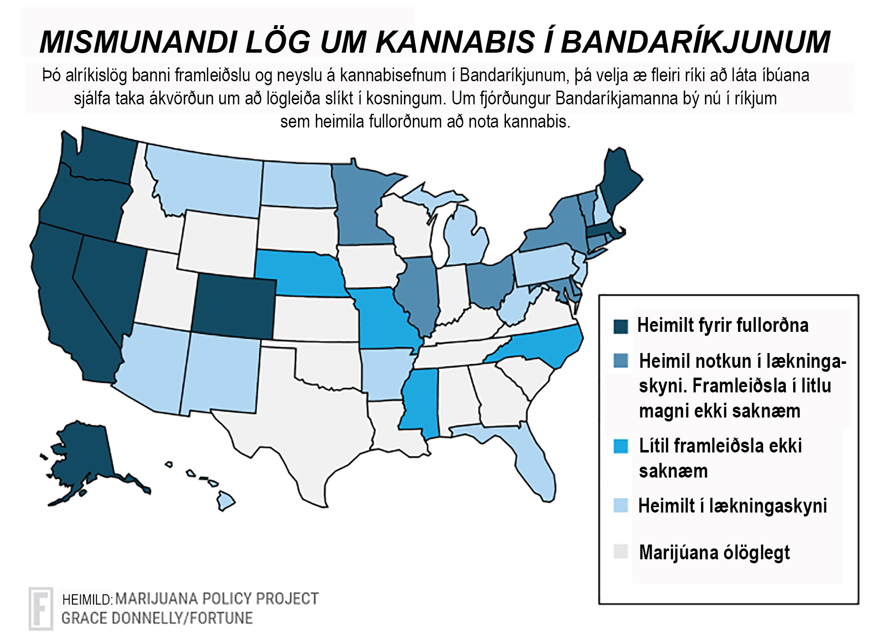 Skortur á maríjúana í Nevada veldur tekjumissi fyrir skólakerfið