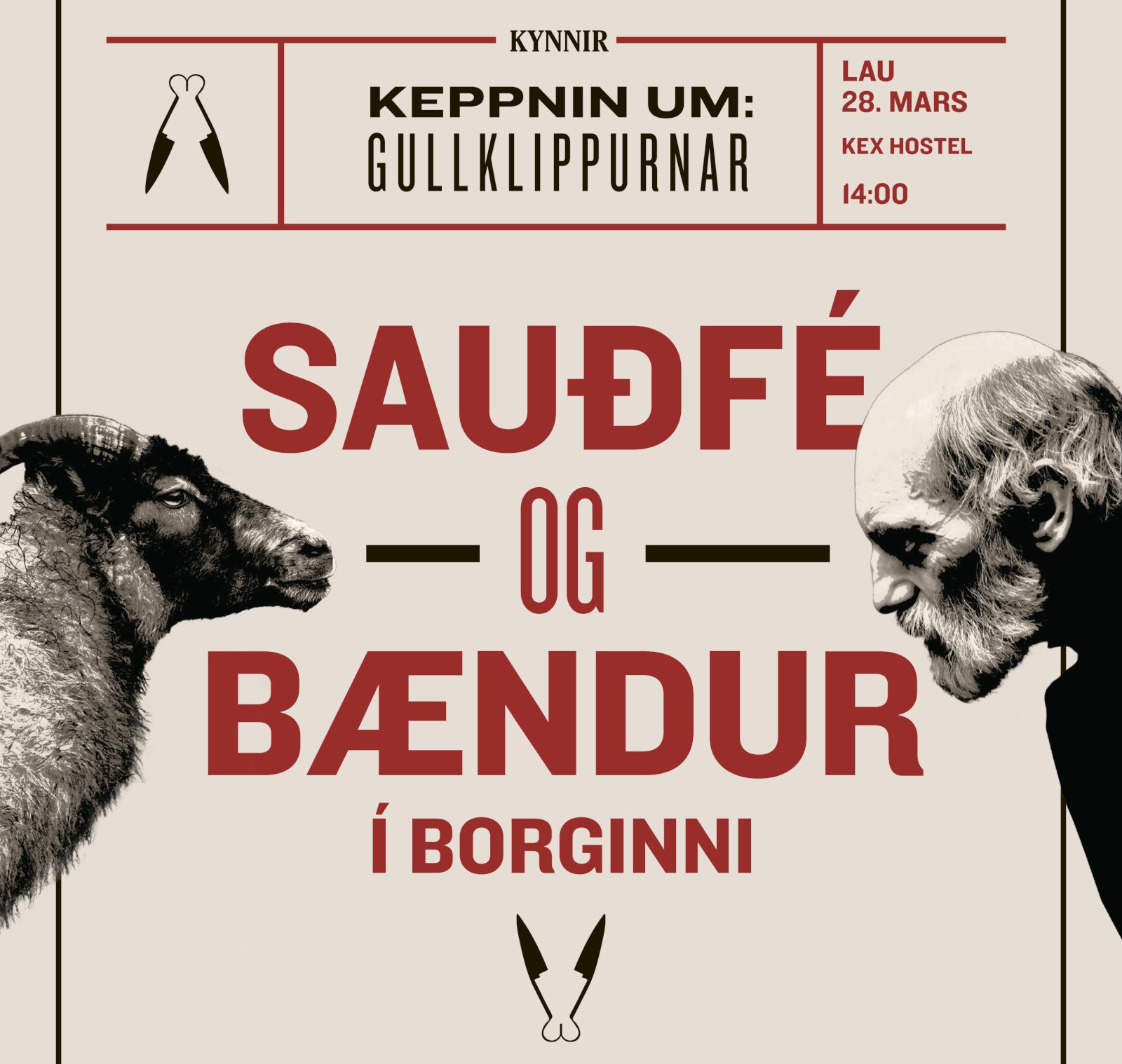 Keppnin um Gullklippurnar á KEX Hostel um helgina