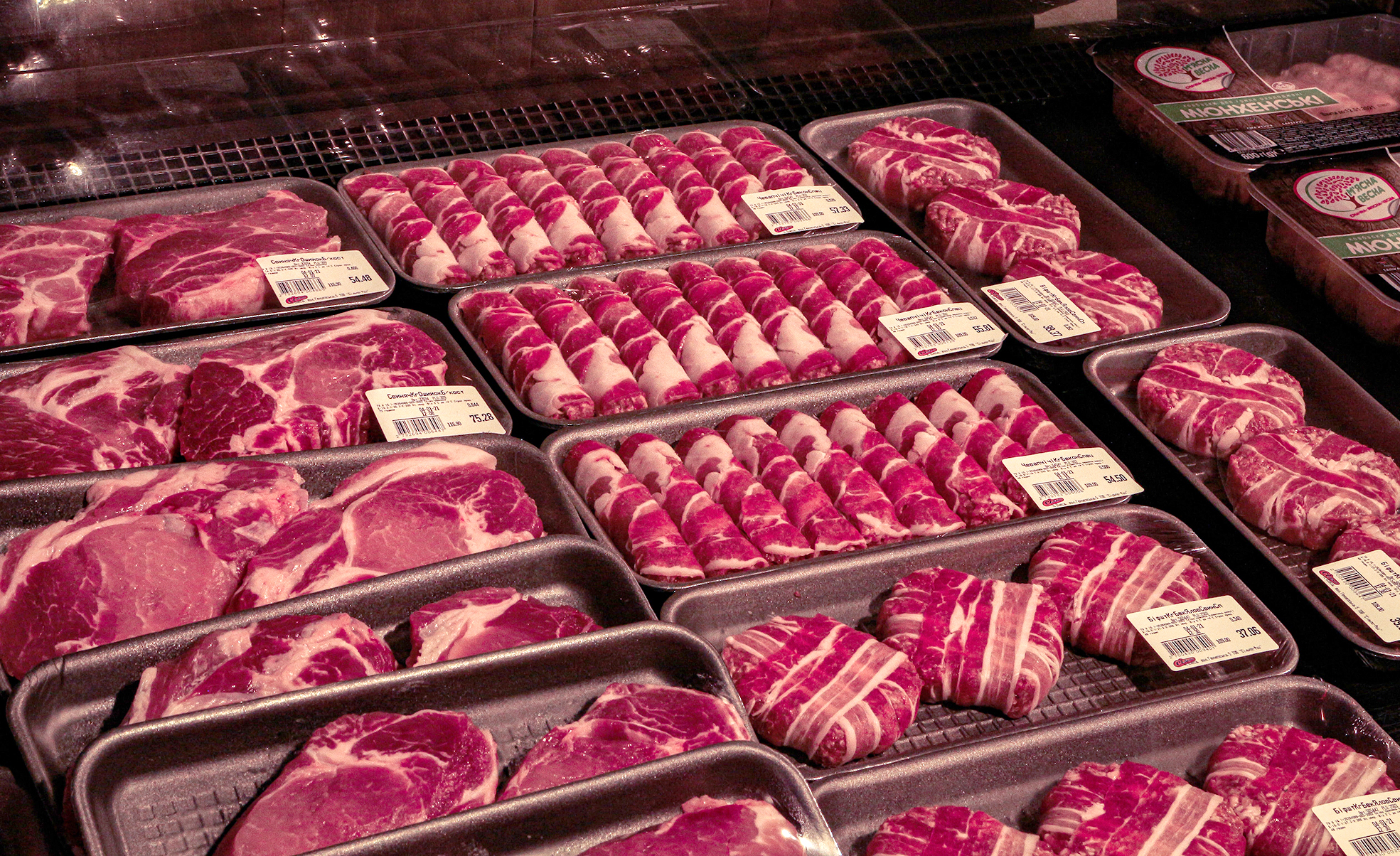 Samdráttur í kjötframleiðslu á landinu