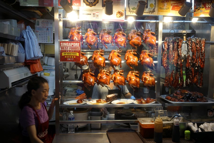 Hong Kong-kjúklingur og ljúffeng grillspjót