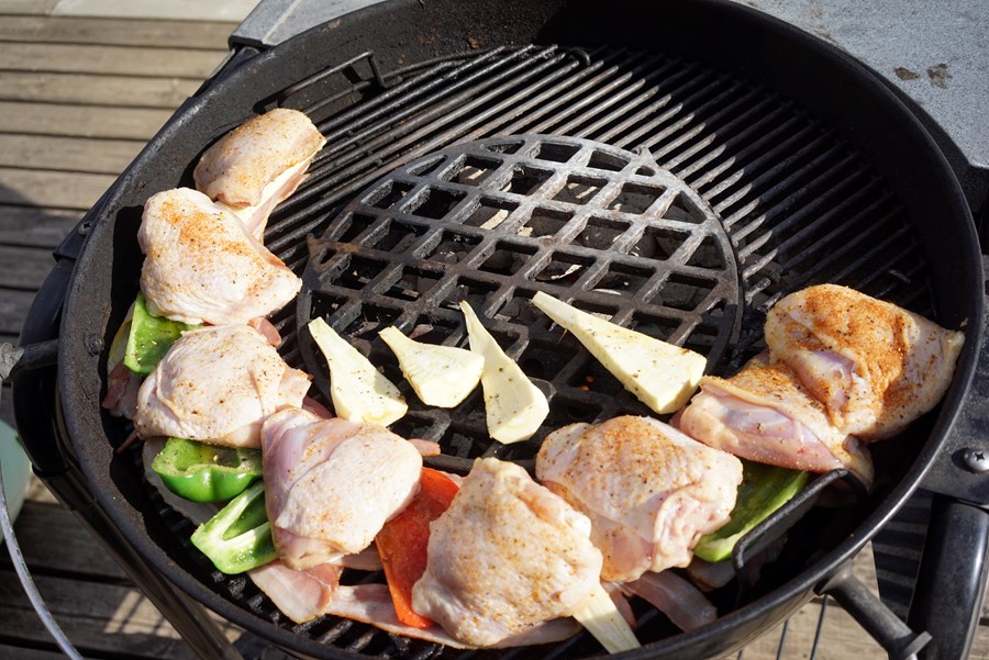 Minna grillað í vætutíðinni