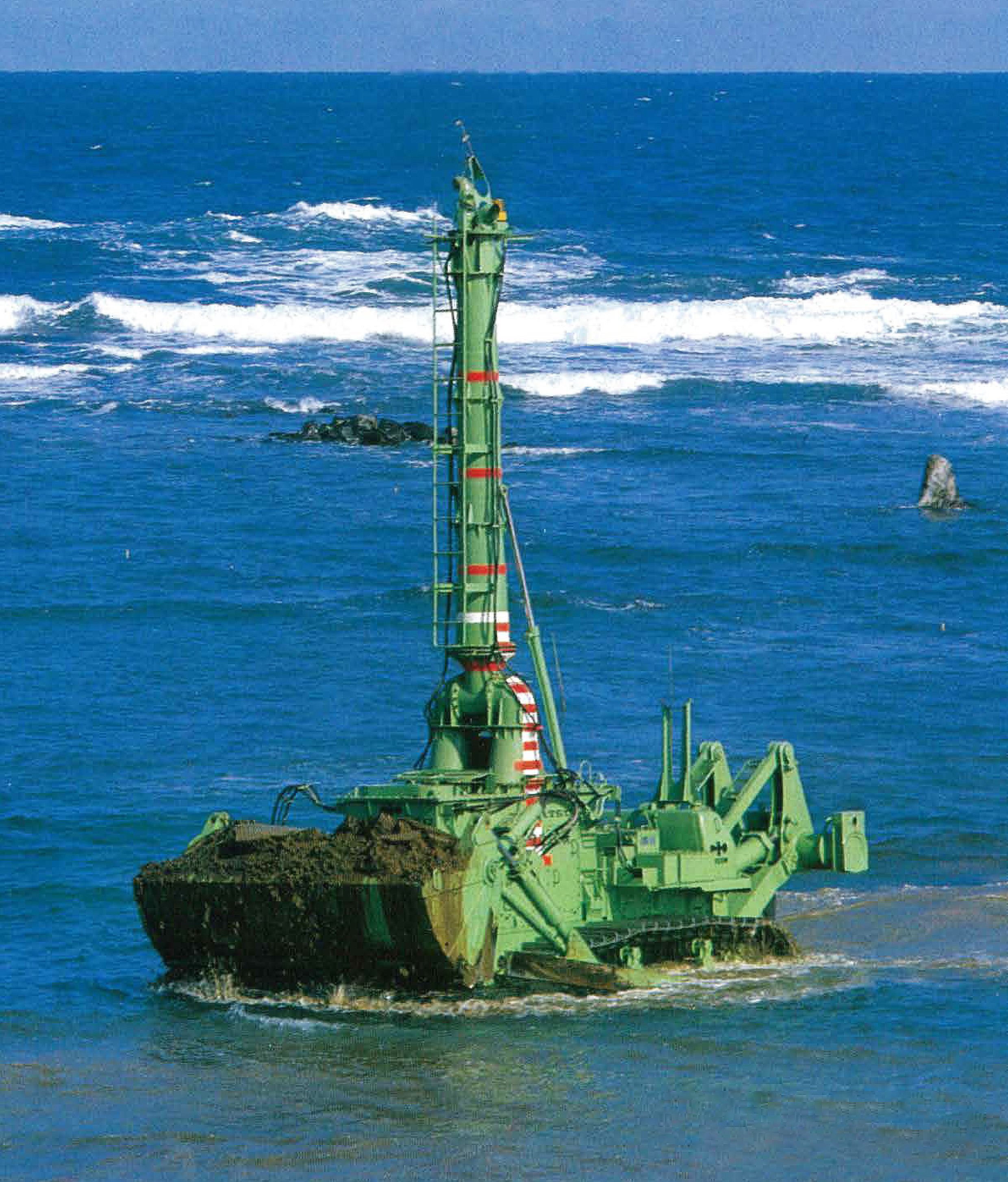 Komatsu D155W – fyrsta ýtan til að vinna á hafsbotni