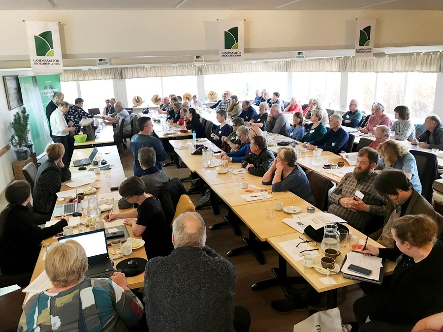 Kosið til stjórnar á aðalfundi Landssamtaka skógareigenda.