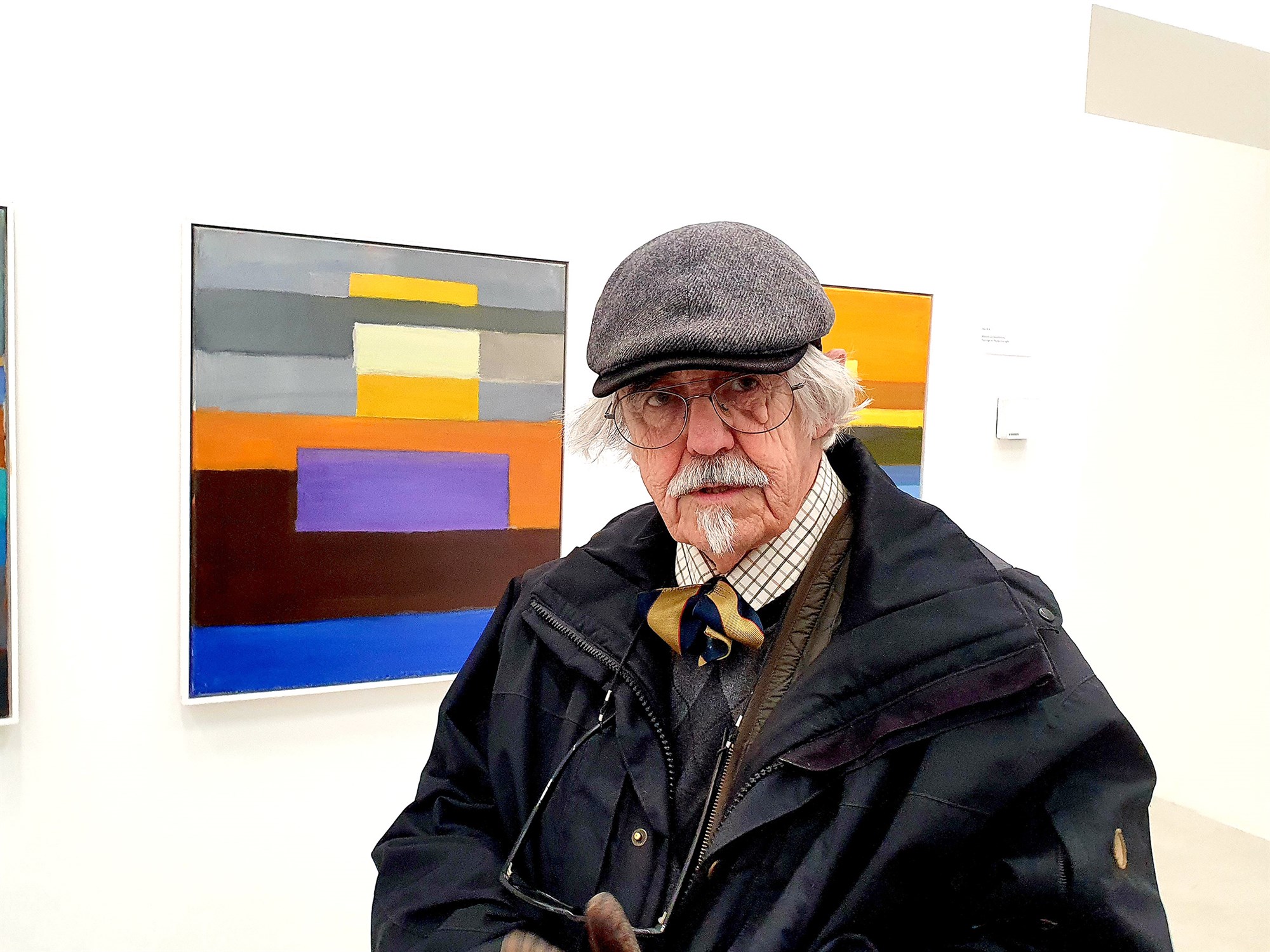 Sprækur listmálari á níræðisaldri