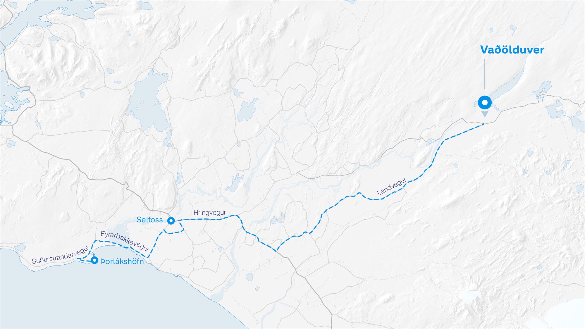 Vindmyllur fluttar úr Þorlákshöfn í Vaðölduver