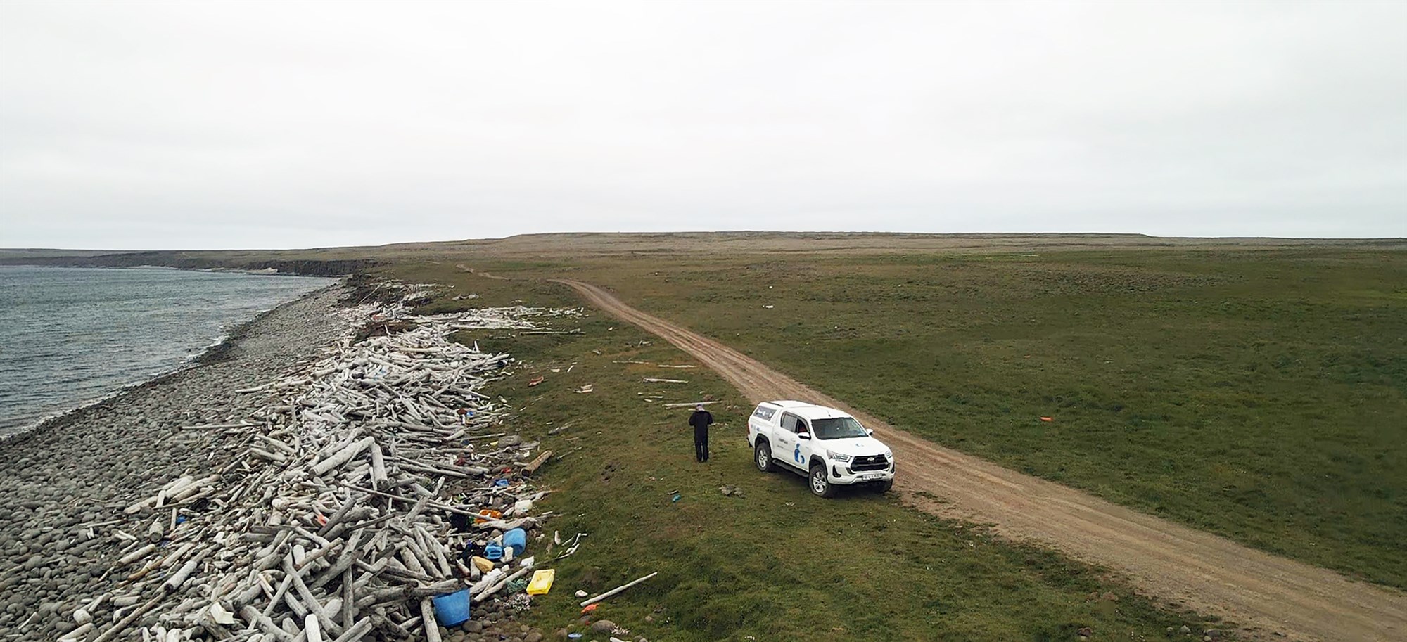 Um 4 tonn af rusli söfnuðust í 12 áburðarsekki