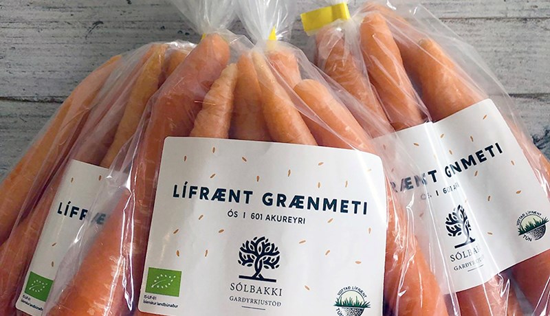 Hlutfall af lífrænt vottuðu landbúnaðarlandi verði 10% árið 2040