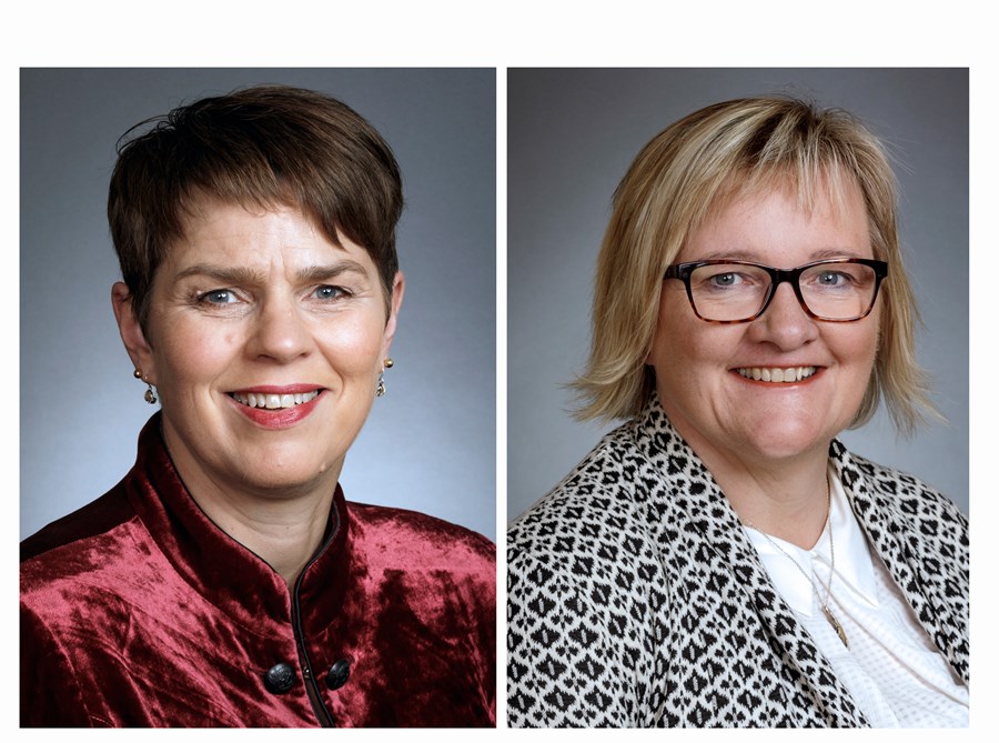 Líneyk Anna Sævarsdóttir og Halla Signý Kristjánsdóttir.