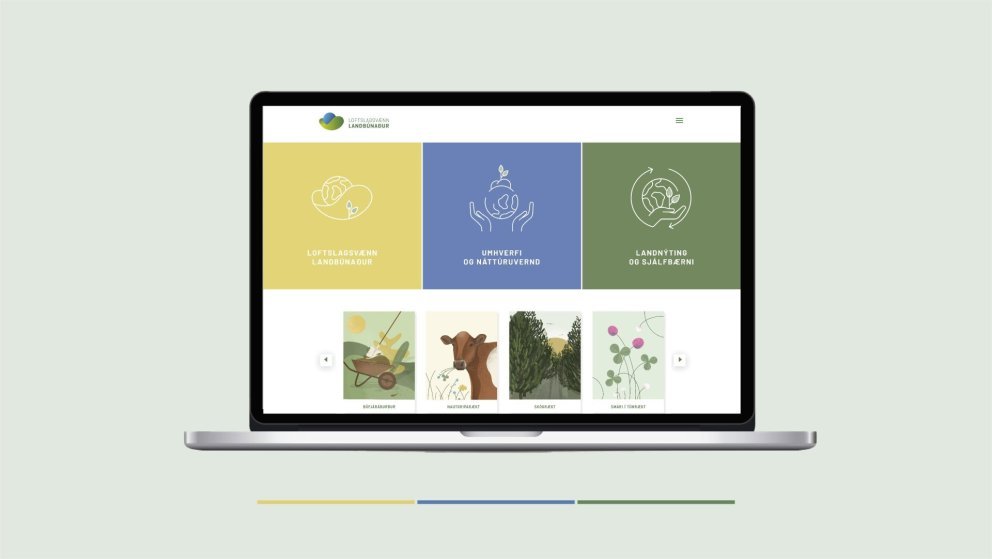 Nýr vefur Loftslagsvæns landbúnaðar