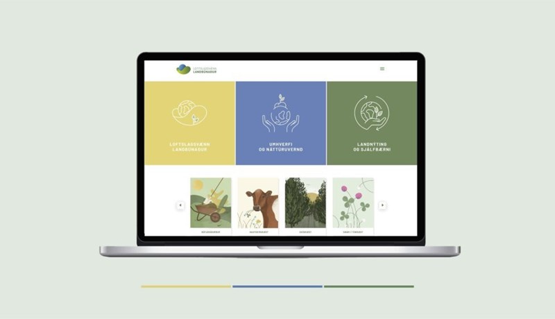 Nýr vefur Loftslagsvæns landbúnaðar