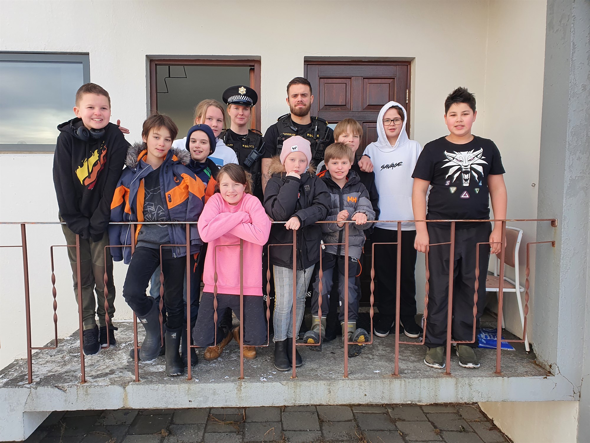 Löggan og umboðsmaður barna í heimsókn í Frístundaklúbb Grímsnes- og Grafningshrepp