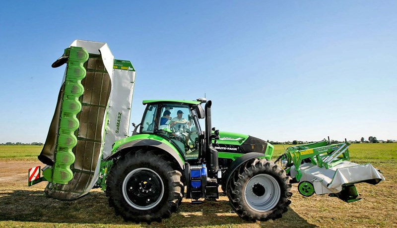 Reynt við met í slætti á „ósléttu“ túni