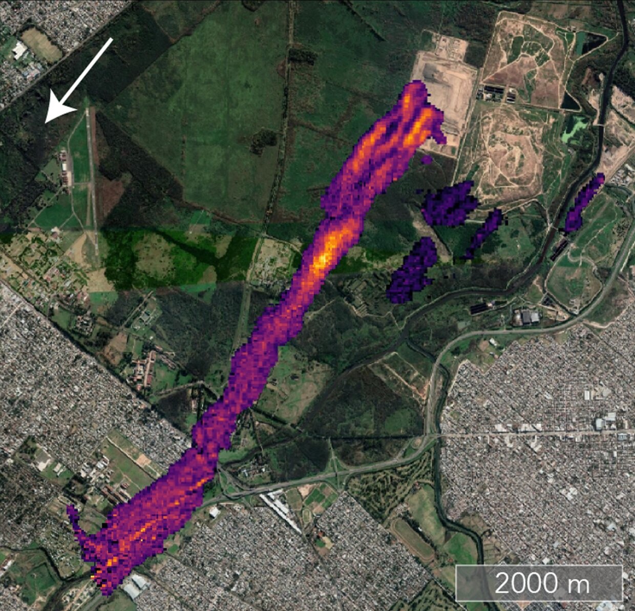 Gervihnettir þefa uppi metan