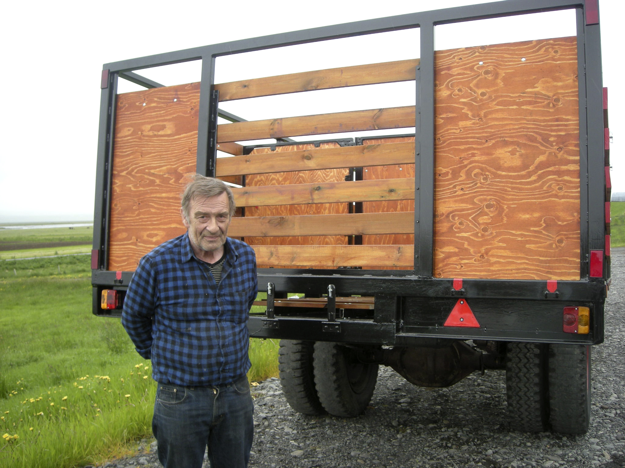 Smíðaði fjárvagn fyrir tengda­dóttur af miklum hagleik
