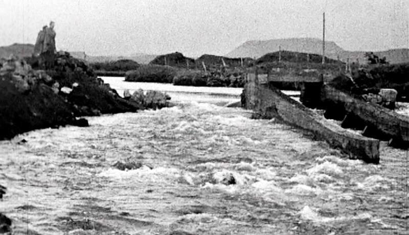 Hálf öld frá sprengingu Miðkvíslarstíflu