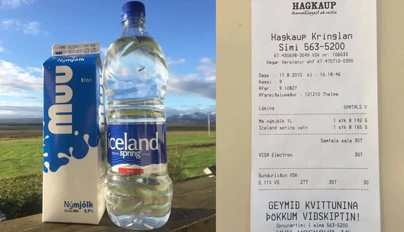 Verðlagning á mjólk og vatni