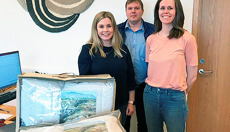 Þróar mýkra ullarband, ullareinangrun og litun