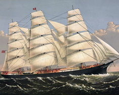 Strand Jamestowns úti fyrir Höfnum  á Reykjanesi árið 1881