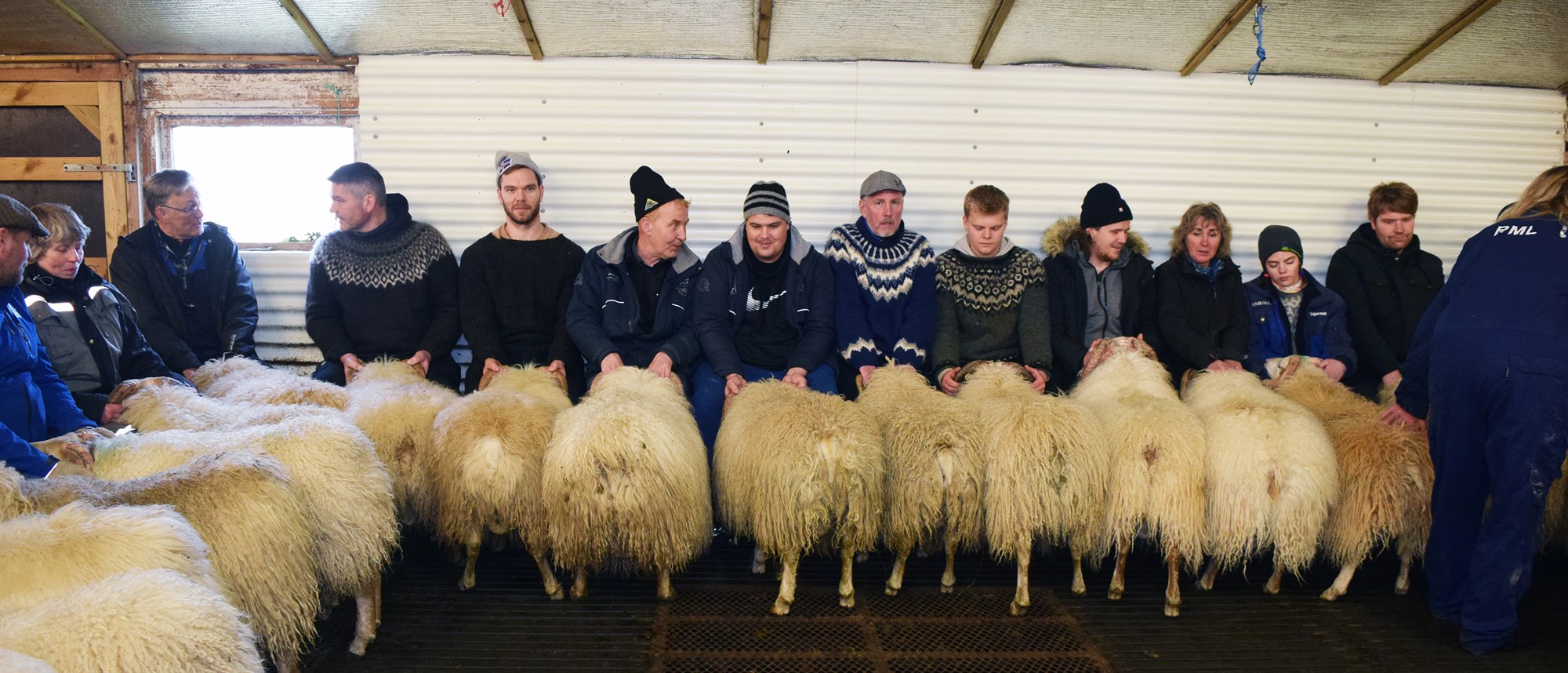Ásbjörn Pálsson og Helga Jóhannsdóttir, bændur í Syðri-Haukatungu II, áttu besta lambhrútinn