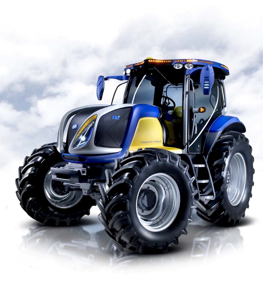 New Holland NH2  vetnisknúna dráttarvélin er byggð á grunni New Holland T6000 vélarinnar rétt eins og metangasknúna vélin frá fyrirtækinu.