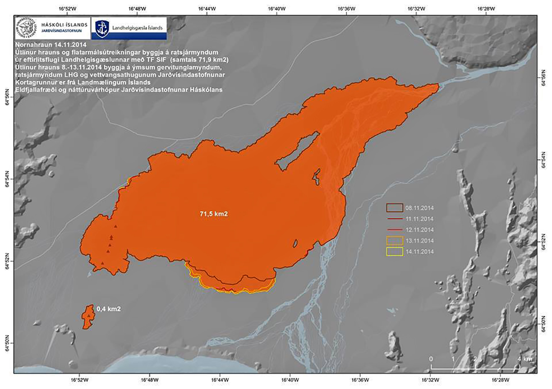 Um 35 til 100 þúsund tonn af brennisteinstvíildi á sólarhring