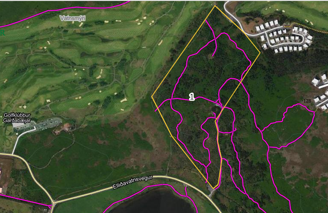 Garðabær skipuleggur golfvöll á 15 hektara skóglendi