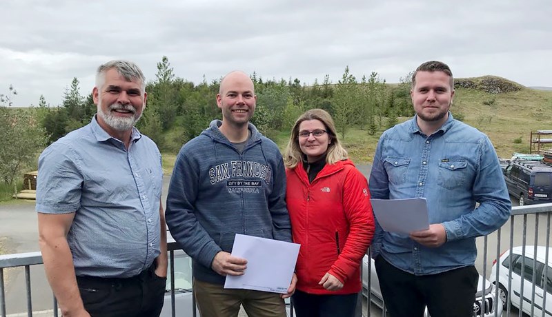 Nýtt tólf hundruð fermetra fjós byggt í Réttarholti í Skagafirði