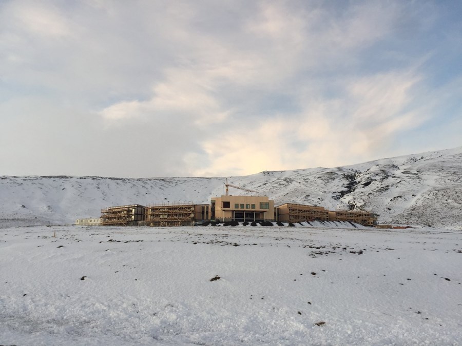 Hótelið sem er verið að byggja á Hnappavöllum í Öræfum.