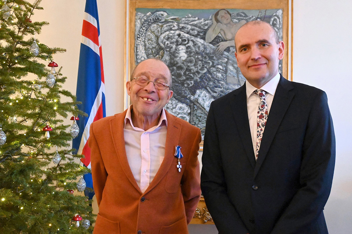 Knútur Rafn og Reynir Pétur sæmdir fálkaorðu