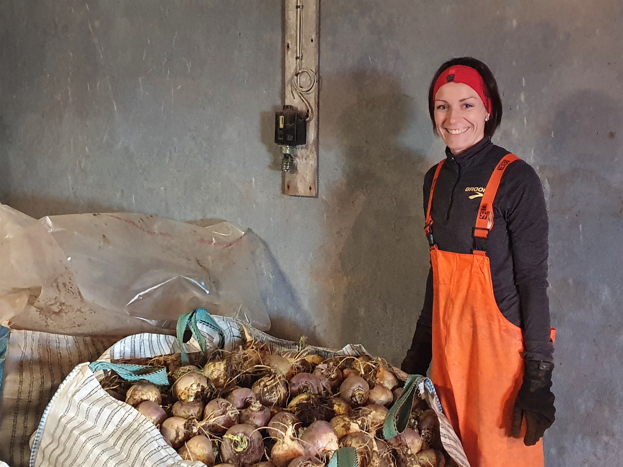 Eini ræktandinn á rófufræi í landinu fyrir íslenska bændur