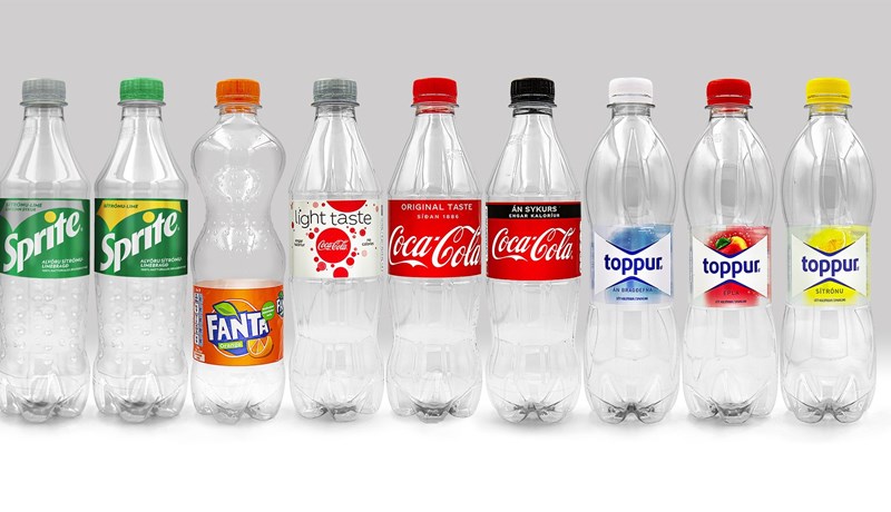 Allar plastflöskur verða úr 100% endurunnu plasti