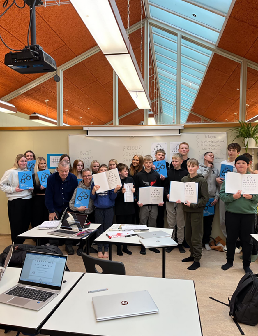 Unga fólkið skapar sitt eigið sjónpróf um frið, vináttu og samkennd