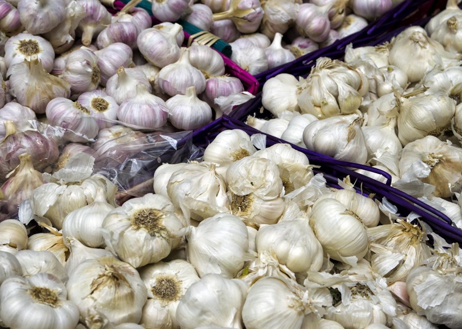 Samkvæmt heimildum Hagstofunnar voru flutt inn tæp 152 tonn af ferskum hvítlauk til Íslands árið 2016 og þar af um 138 tonn frá Kína, 9.688 kíló frá Spáni og 150 kíló frá Simbabve.