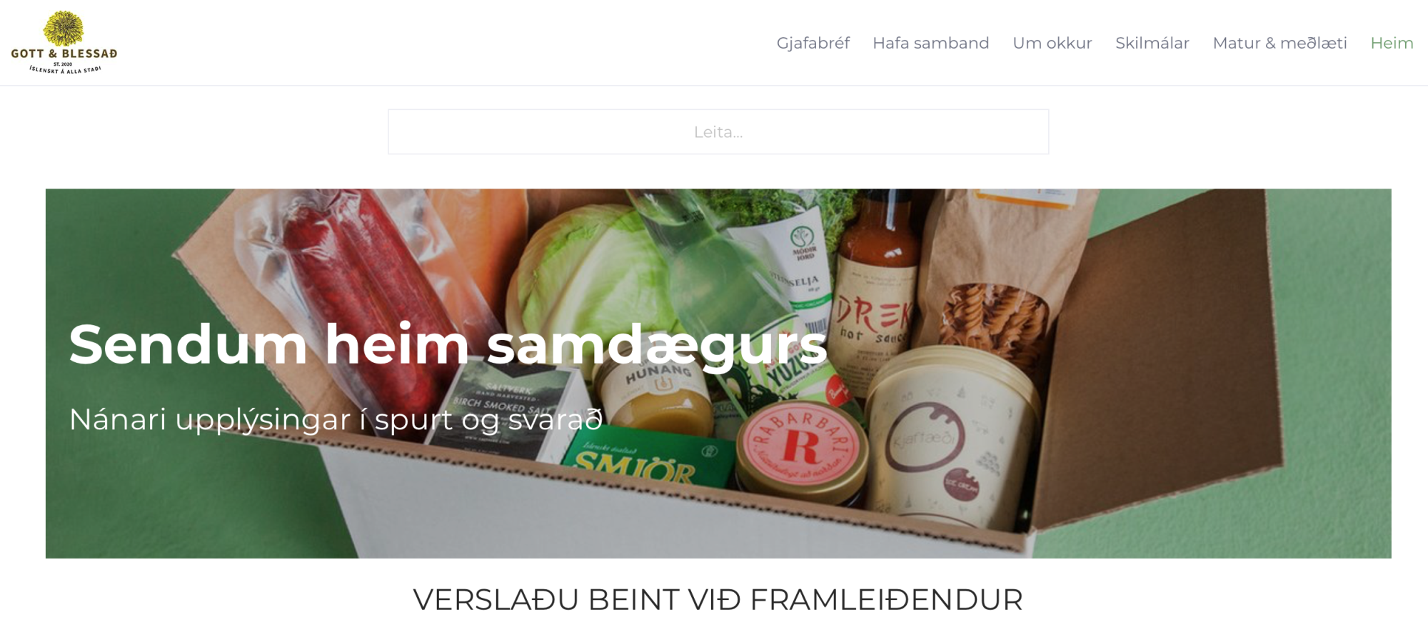 Vefverslun með íslenskar búvörur