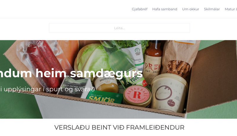 Vefverslun með íslenskar búvörur