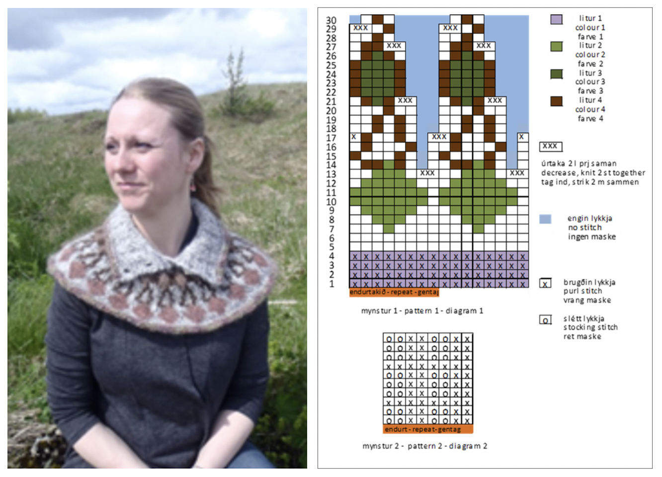 Fallegur og hlýlegur kragi