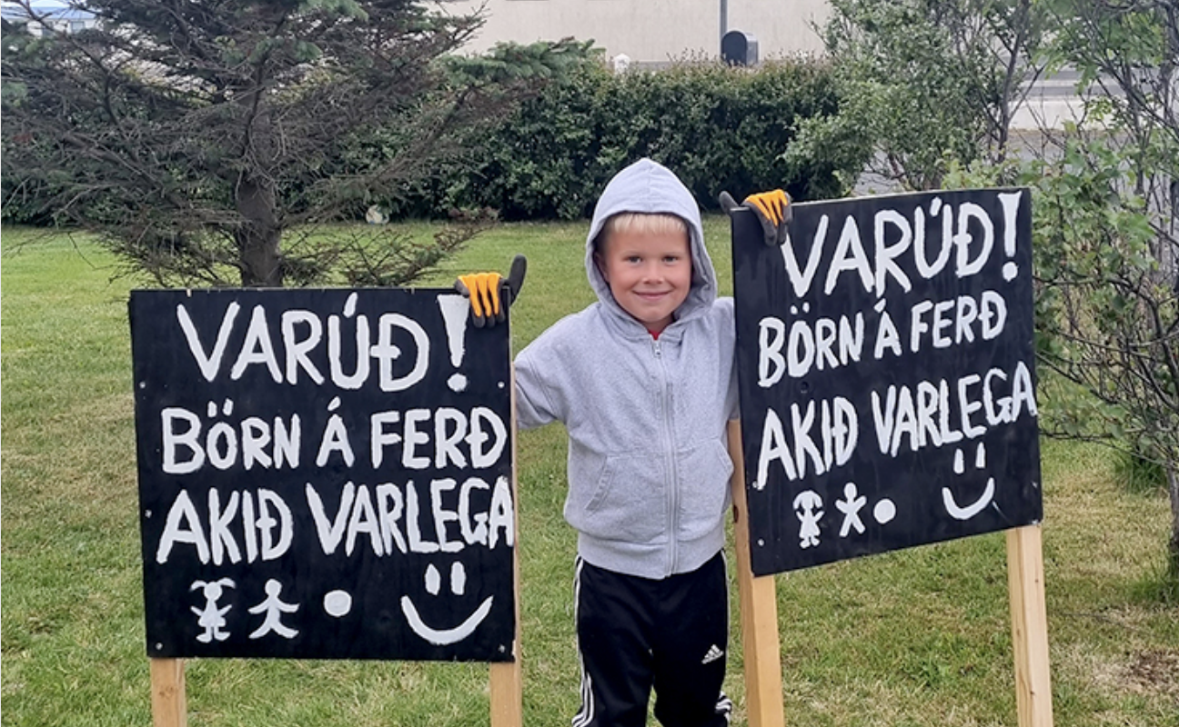 Börnin í Þykkvabæ taka málin í sínar hendur