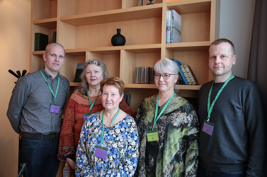 Ný stjórn hjá geitfjárbændum. Brynjar Þór Vigfússon formaður, Jóhanna Bergmann Þorvaldsdóttir, Anna María Flygenring, Hulda Brynjólfsdóttir aramaður og Guttormur Hrafn Stefánsson varamaður.