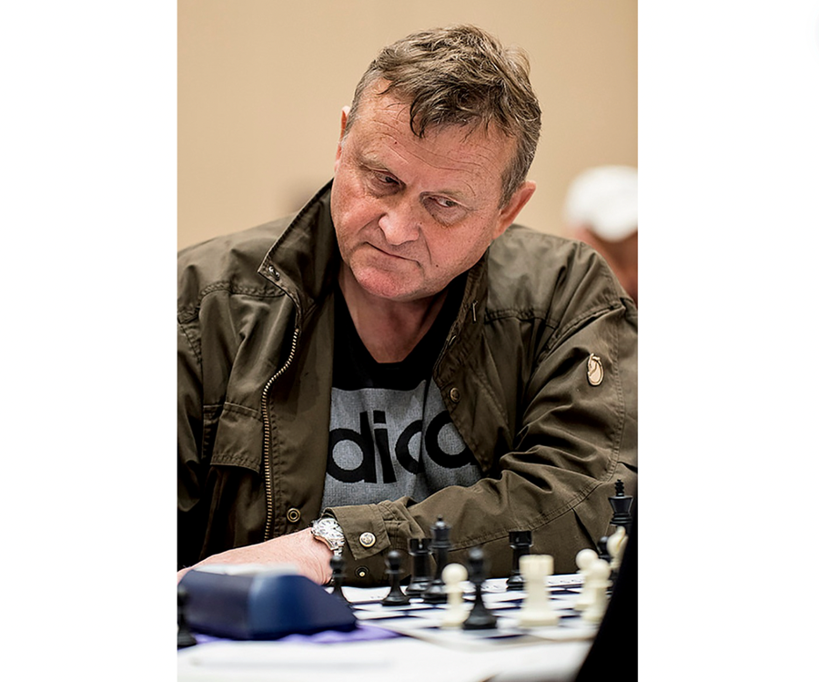 Rúnar Ísleifsson að tafli í Atlantic City árið 2016.
