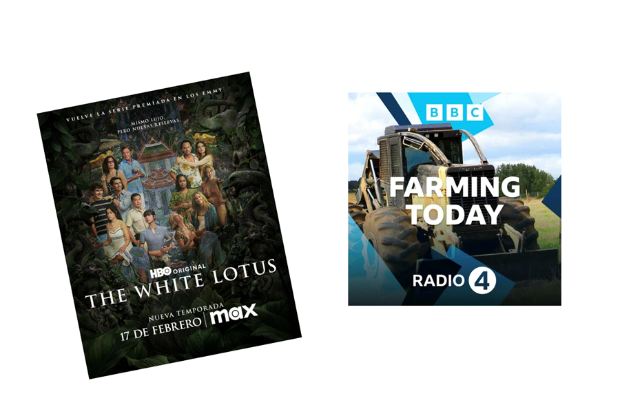 White Lotus og hlaðvörp um landbúnað