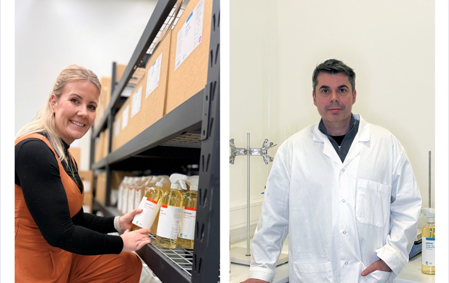 Ragna Björg Ársælsdóttir, rekstrarstjóri Gefnar og Ásgeir Ívarsson, stofnandi Gefnar.