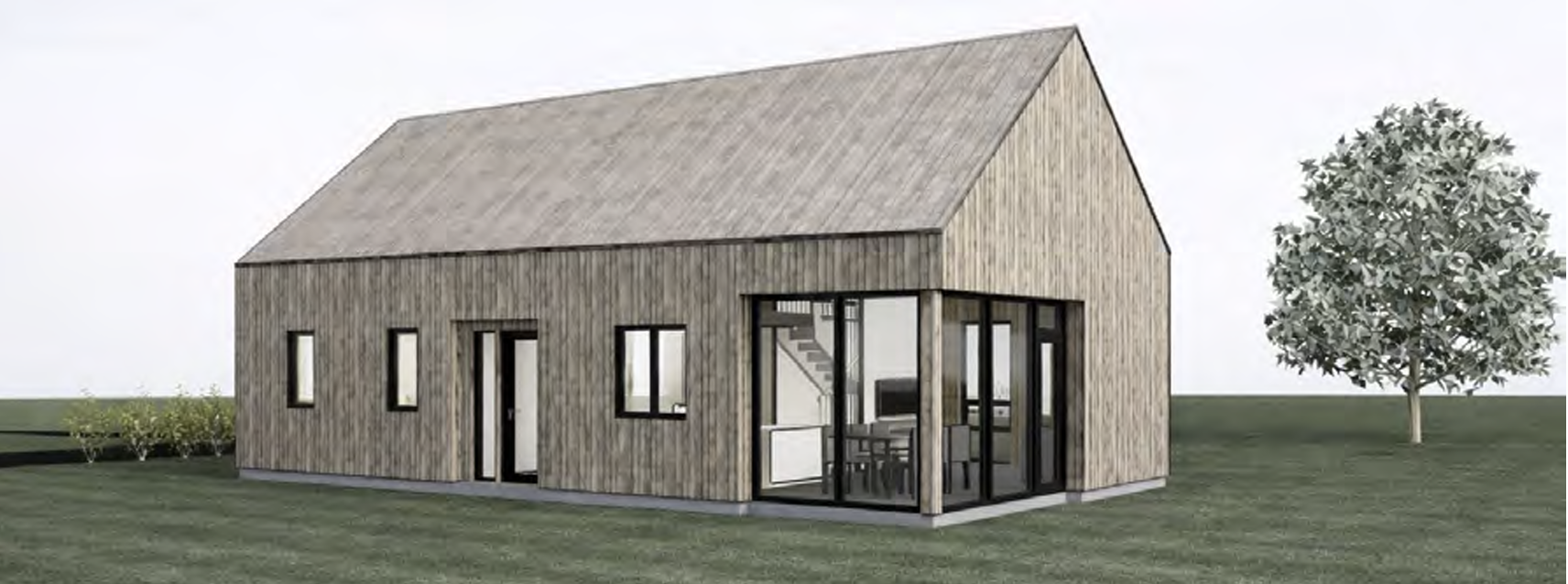 Hús byggð úr íslenskum nytjavið