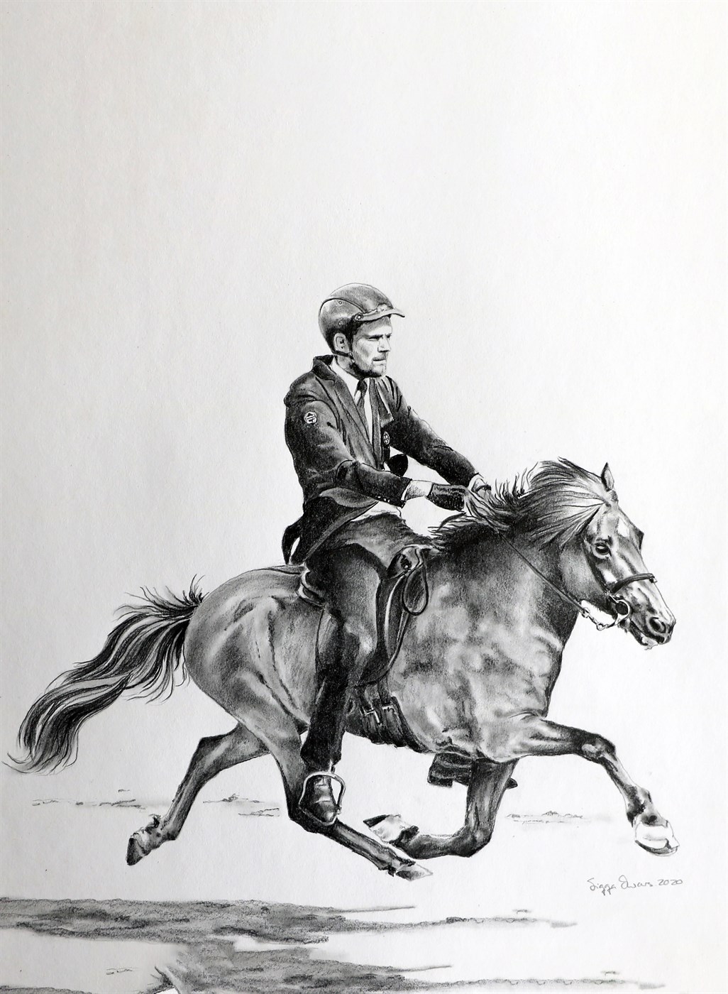 Dýrin eru í mestu uppáhaldi en getur teiknað og málað hvað sem er