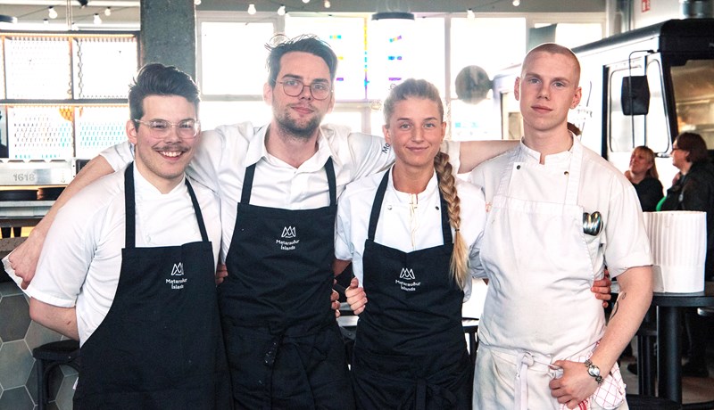 Djúpsteikt hvelja, reyktur rauðmagi og lifrarmajónes