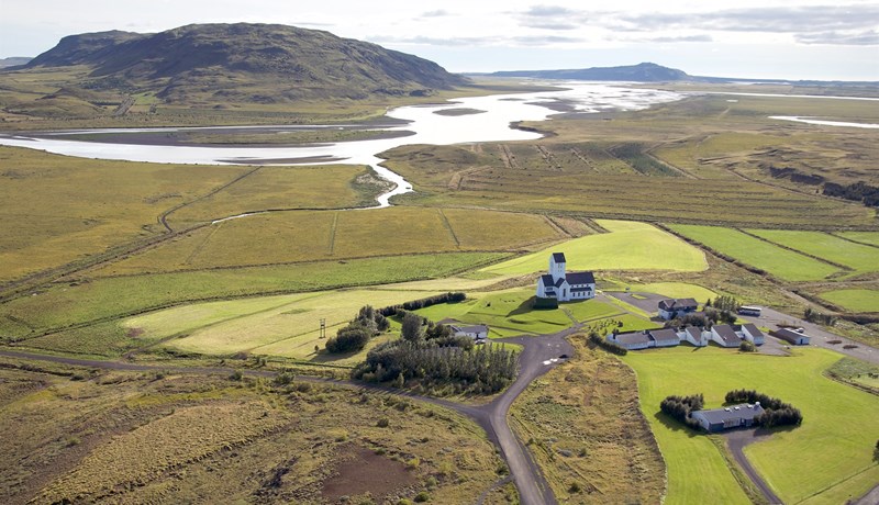 Endurheimt votlendis í Skálholti