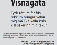 Lausn á vísnagátu