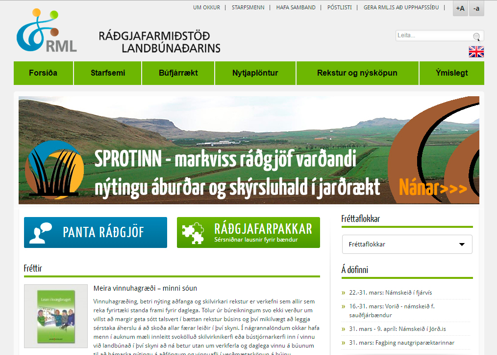 Góður gangur í starfsemi RML