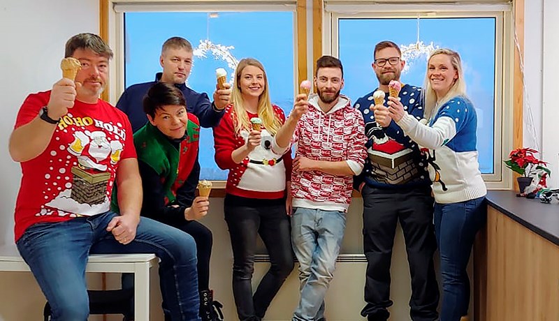 Framleiða ís úr eigin hráefni og opnuðu ísbúð