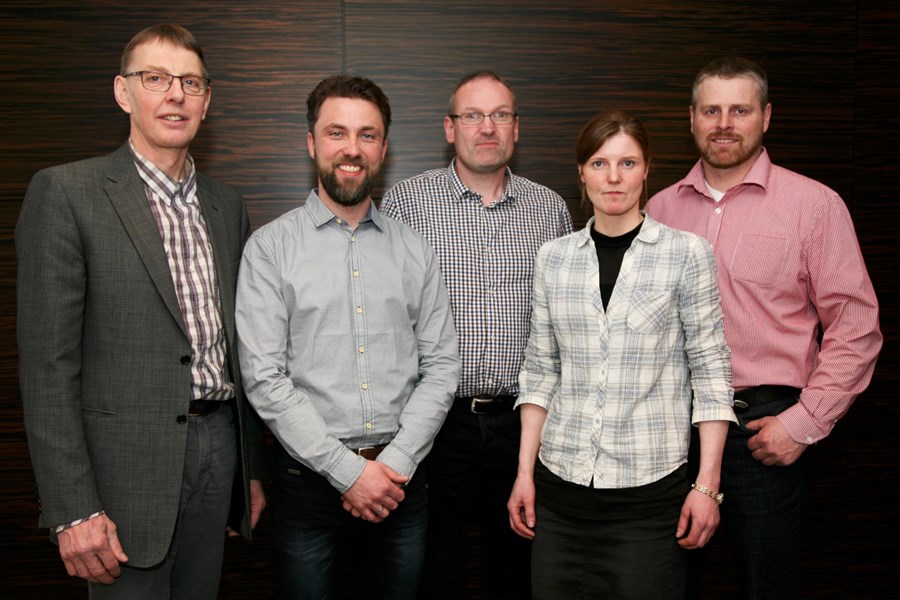 Ný stjórn LK. Frá vinstri: Pétur Diðriksson, Arnar Árnason, Samúel Unnsteinn Eyjólfsson, Elín Heiða Valsdóttir og Bessi Freyr Vésteinsson.